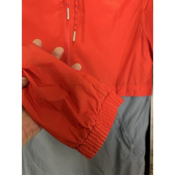 Burton Mens Red Gray Color block Dryride Windbreaker Anorak Nylon Jacket M - Picture 10 of 14